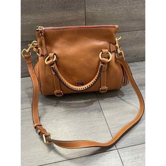 Dooney & Bourke Florentine Leather Small Satchel Natural B000551 - Picture 8 of 12